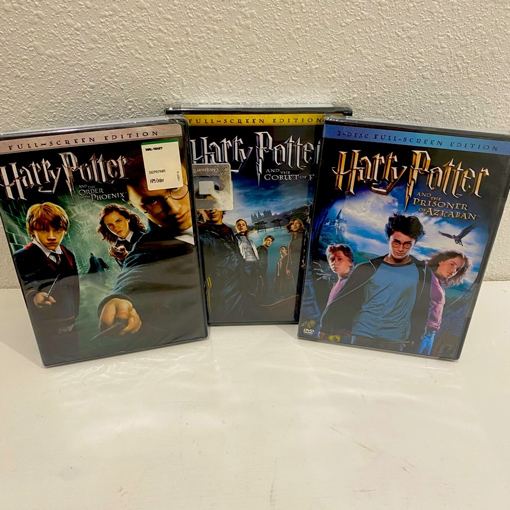 NWT (3) Harry Potter Full Screen Edition Sealed DVD Set